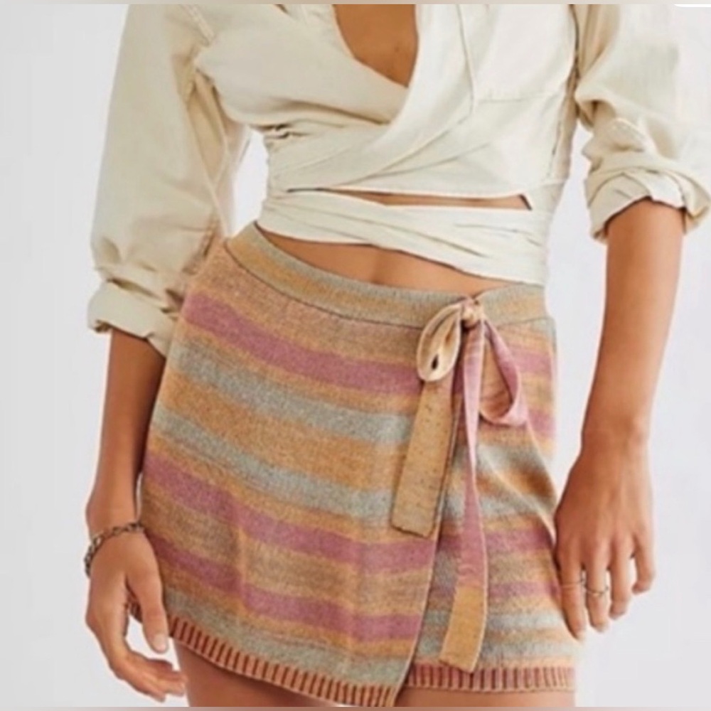 Free people sunrise knit skort